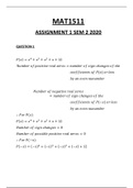 MAT1511 assignment 1 semester 2 2020