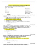 NUR 2115 Exam 2 (56 Q/A) / NUR2115 Exam 2: Fundamentals of Professional Nursing : Rasmussen College : Rasmussen College ( New 2020)   | 100 % VERIFIED ANSWERS, GRADE A