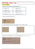 Math 260 Week 7 Lab Complete Version