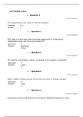 A&P 1 Module 1to 10 Quizzes , Module 11 Final Questions & Answers,Anatomy & Physiology, Latest Complete solution.