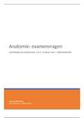 Voorbeeldvragen anatomie