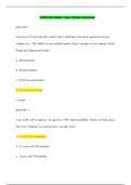 NURS 6531 WEEK 1 QUIZ / NURS6531 WEEK 1 QUIZ (LATEST): ADVANCED PRACTICE CARE OF ADULTS ACROSS THE LIFE SPAN (ALL CORRECT ANSWER & RECEIVED SCORE 100%)