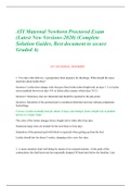 ATI Maternal Newborn  Exam (  Latest New Versions) (Complete Solution Guides, Best document to secure Graded A)