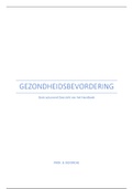 GESTRUCTUREERD OVERZICHT HANDBOEK - GEZONDHEIDSBEVORDERING