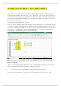 MATH 225N WEEK 5 LAB ASSIGNMENT, MATH 225N WEEK 5 (STATISTICS) QUIZ | LATEST 2020:Chamberlain College of Nursing (100% SATISFACTIONS) 