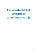 Hogeschool Utrecht fysiotherapie samenvatting module Levensfase