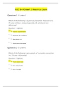 NSG 6440 Week 9 Practice Exam/ NSG6440 Week 9 Practice Exam/NURS 6440 Week 9 Practice Exam/NURS6440 Week 9 Practice Exam/ NURSING 6440 Week 9 Practice Exam : SOUTH UNIVERSITY