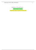 NURS 3150 Week 3 Assignment, NURS 3150 Week 4 Assignment, NURS 3150 Week 5 Assignment(Quantitative Analysis),NURS 3150 Week 5 Assignment(Qualitative Analysis), NURS 3150 Week 6 Assignment: Foundations of Nursing Research(Updated Guide, Already Graded A)