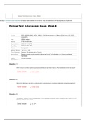 BIOL 1001 Final Exam Week 6 / BIOL1001 Week 6 Final Exam / BIOL-1001 Review Test Submission: Final Exam Week 6 (LATEST) : Introduction to Biology (Updated Complete Solutions, Already Graded A)