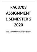 FAC3703 ASSIGNMENT 1 SEMESTER 2 2020