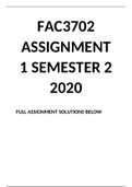 FAC3702 ASSIGNMENT 1 SEMESTER 2 2020