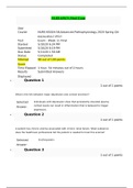 NURS 6501 Final Exam (2 Versions), NURS 6501 Midterm Exam (2 Versions) and NURS 6501 Week 1 Quiz to Week 11 Quiz(2 latest versions for each week): Advanced Pathophysiology: (All Correct Answers, Already Graded A)