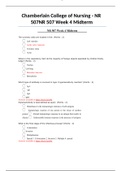 Maternal-Child Nursing (NR 327) Chamberlain College of Nursing - NR 507NR 507 Week 4 Midterm - 507NR 507 Week four Midterm. Midterm Week 4 NR507. Graded A