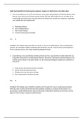 Sophia Milestone Adult Nursing (NUR 105) Med Surg test Latest Verified Questions and all Correct Answers with Explanations Chapter Eleven (11) to Chapter Twenty (20) (each chapter has 40 Questions with all correct answers and Explanations)