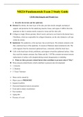 NR224 FUNDAMENTALS EXAM 2 STUDY GUIDE / NR 224 FUNDAMENTALS EXAM 2 STUDY GUIDE(Updated, 2020): CHAMBERLAIN COLLEGE OF NURSING(Verified,Download to score A) 