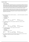 MAT 209 Practice Questions and Answers (Revised by a verified Tutor 2020) Borough of Manhattan Community College, CUNY