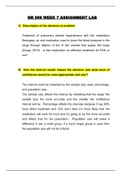 NR 599 Week 7 ASSIGNMENT LAB / NR599 Week 7 ASSIGNMENT LAB(LATEST,2020): Chamberlain College Of Nursing (Updated Complete Solutions, Download to Score A)