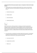 Sophia Milestone Adult Nursing (NUR 105) Med Surg test Latest Verified Questions and all Correct Answers with Explanations  Chapter 15: Management of Patients with Oncologic Disorders