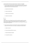 Sophia Milestone Adult Nursing (NUR 105) Med Surg test Latest Verified Questions and all Correct Answers with Explanations Chapter Twenty One (21) to Chapter Thirty (30) (each chapter has 40 Questions with all correct answers and Explanations)