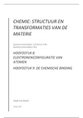 Chemie: structuur en transformatie van de materie H8-H9