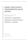 Chemie: structuur en transformatie van de materie H5-H6-H7