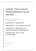 Chemie: structuur en transformatie van de materie H1-H2-H3-H4