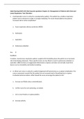 Sophia Milestone Adult Nursing (NUR 105) Med Surg test Latest Verified Questions and all Correct Answers with Explanations  Chapter 23: Management of Patients with Chest and Lower Respiratory Tract Disorders