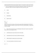 Sophia Milestone Adult Nursing (NUR 105) Med Surg test Latest Verified Questions and all Correct Answers with Explanations  Chapter 25: Assessment of Cardiovascular Function