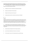 Sophia Milestone Adult Nursing (NUR 105) Med Surg test Latest Verified Questions and all Correct Answers with Explanations Chapter 45: Management of Patients with Oral and Esophageal Disorders