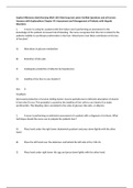 Sophia Milestone Adult Nursing (NUR 105) Med Surg test Latest Verified Questions and all Correct Answers with Explanations Chapter 49: Assessment and Management of Patients with Hepatic Disorders