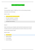 NSG 6320 WEEK 9 KNOWLEDGE CHECK QUIZ / NSG6320 WEEK 9 QUIZ (KNOWLEDGE CHECK): SOUTH UNIVERSITY |LATEST-2020, 100% CORRECT ANSWERS, DOWNLOAD TO SCORE A|