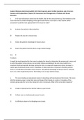 Sophia Milestone Adult Nursing (NUR 105) Med Surg test Latest Verified Questions and all Correct Answers with Explanations Chapter 58: Assessment and Management of Patients with Breast Disorders