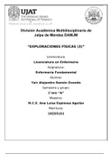 Ejemplos de exploracion física