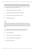 Sophia Milestone Adult Nursing (NUR 105) Med Surg test Latest Verified Questions and all Correct Answers with Explanations Chapter 67: Management of Patients with Cerebrovascular Disorders