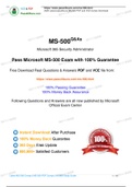  Microsoft Security Administrator Associate MS-500 Practice Test,  MS-500 Exam Dumps 2020 Update
