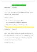 NSG 6999 WEEK 7 KNOWLEDGE CHECK QUIZ / NSG6999 WEEK 7 QUIZ (KNOWLEDGE CHECK) (LATEST): SOUTH UNIVERSITY |100% CORRECT ANSWERS, DOWNLOAD TO SCORE A|