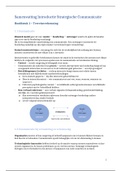 Samenvatting Strategische Communicatie, Principes en Toepassingen - Aarts, Steuten & Van Woerkum Hfst. 1-12