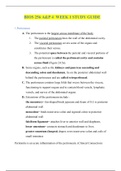 BIOS 256 (A&P 4) WEEK 1 ,2 ,  5 STUDY GUIDES, MIDTERM EXAM & FINAL EXAM STUDY GUIDE ,  FINAL EXAM, WEEK 6 QUIZ (LATEST, 2020):Chamberlain College of Nursing|100% VERIFIED (GRADED A)