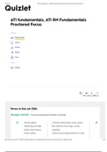 ATI fundamentals, ATI RN doyin Fundamentals Proctored Focus 