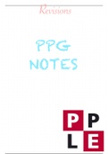 PPG full extensive summary 