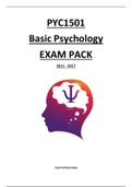 PYC1501 Exampack (2011-2017)