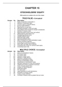 Test Bank Chapter 15 Stockholders' Equity.