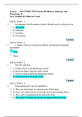 BSC 2347, A & P II, Module 5, Midterm Exam, (VERSIONS-3), Correct Questions And Answers Human Anatomy and Physiology II ,Rasmussen College (A grade)