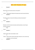 BSC 2347 Module 7 Quiz / BSC2347 AP 2 Mod 7 Quiz (2 LATEST Versions,2020):Human Anatomy and Physiology II: Rasmussen College(Updated Complete Solutions, Download to Score A)
