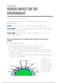 Human Impact on the Environment