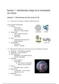 Samenvatting "Biochemistry: A Short Course" (John L. Tymoczko) Section 1 (H1 en H2)