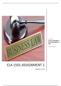 CLA1501 ASSIGNMENT 1 SOLUTIONS SEMESTER 2 2020