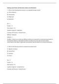 MedSurg Latest Fluids and Electrolytes, Balance and Distribution all Complete Solutions Graded A