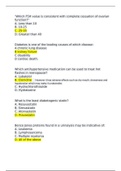 NR 601 Primary Care of the Maturing and Aged Family Practicum, NR 601 Week 8 Final Exam (Questions-Answers 2020) all Correct Answers Graded A