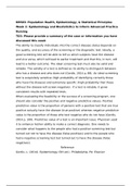 NR 503 Population Health, Epidemiology & Statistical Principles Week 2 Epidemiology and Biostatistics to Inform Advanced Practice Nursing Complete Solutions Graded A